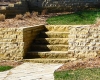Forever Green Coralville Iowa Retaining Walls limestone wall stairs
