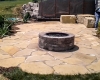 Forever Green Grows Coralville Iowa Fire Pits stone backyard landscape