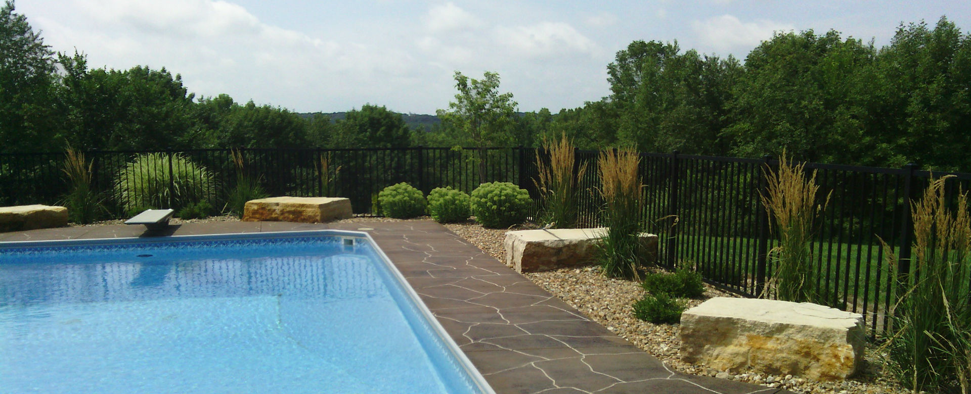 Forever Green Coralville Iowa Landscaping pool plantings