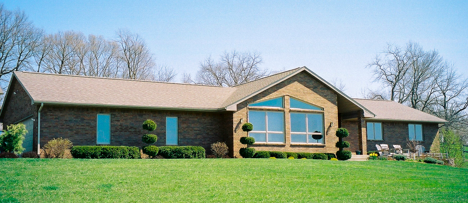 Forever Green Coralville Iowa Landscaping plantings front house brick