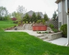 Forever Green Coralville Iowa Retaining Walls patio two levels stairs