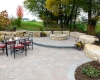 Forever Green Coralville Iowa Fire Pits stone circle step patio