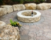 Forever Green Coralville Iowa Fire Pits stone step circle wine