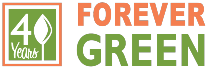 Forever Green Grows North Liberty Iowa City Coralville 40th logo